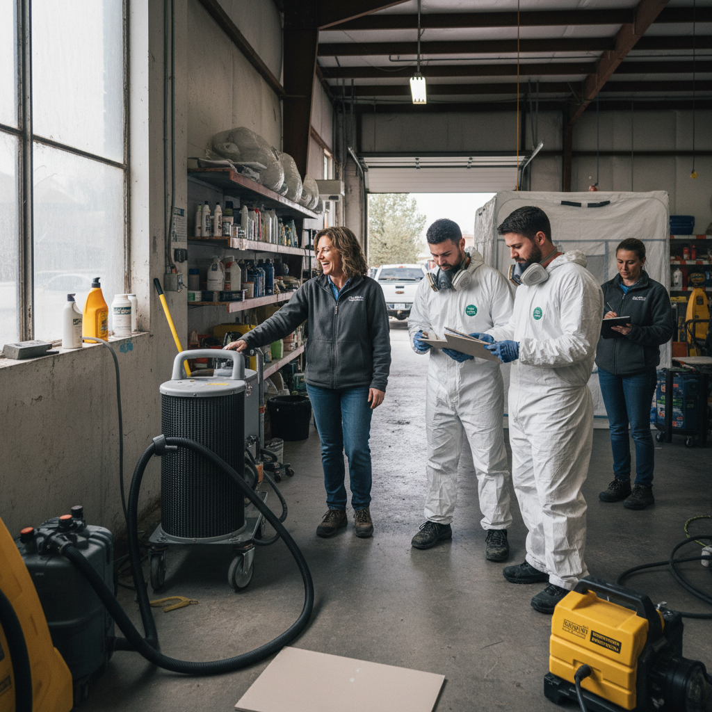 The Colorado Springs Mold Remediation team at work in Colorado Springs